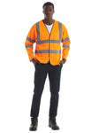 Hi-Vis Long Sleeve Safety Waistcoat