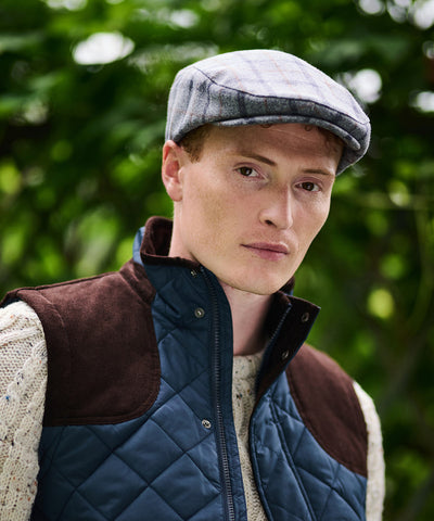 Acer tweed-effect flat cap